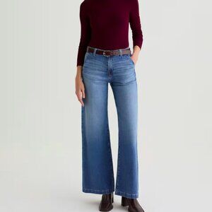 AG-ED ADRIANO GOLDSCHMEID Stella Low Slung Palazzo jeans